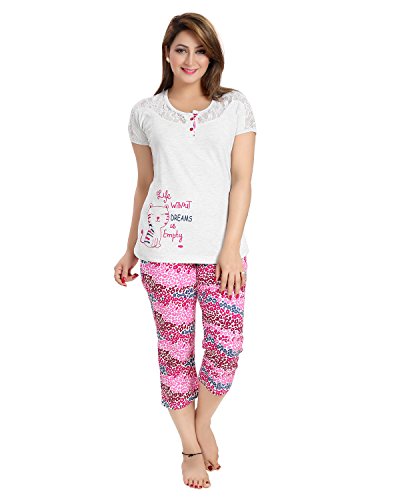 AV2 Women Cotton Printed Top & Capri Set RS.729 (57.00% Off) - Amazon