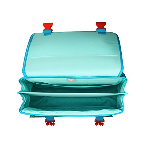 DELSEY PARIS Scolaire 2018 Cartable, 38 cm, 21 L, Turquoise