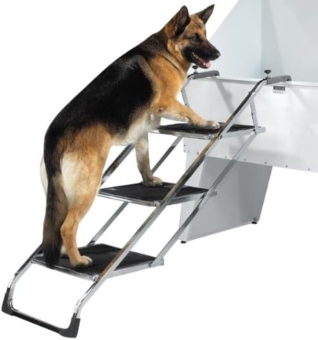 Master Equipment PetEdge Grooming Tub Pet Stairs – Non-Skid Stairs Allow Pets to Climb to Tub or Grooming Table Surface