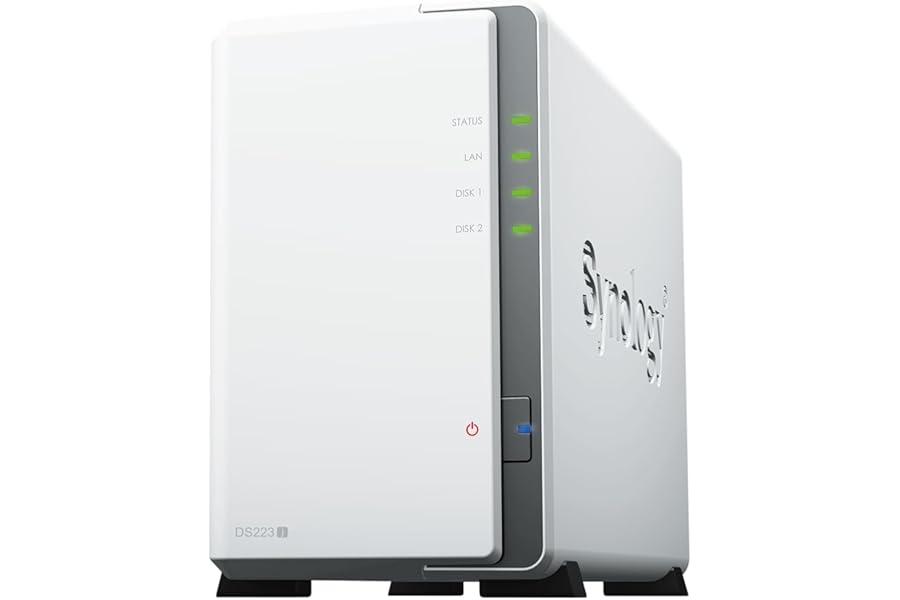 Synology DS223J 2 Bay Desktop NAS, White