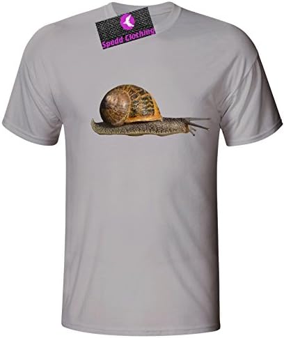 Spedd Clothing snail Unisex-children T Shirt - Gray - XLARGE-KIDS