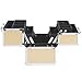 Beautify Professional Small Beige Faux Croc Print Aluminium Beauty Cosmetics & Make Up Case