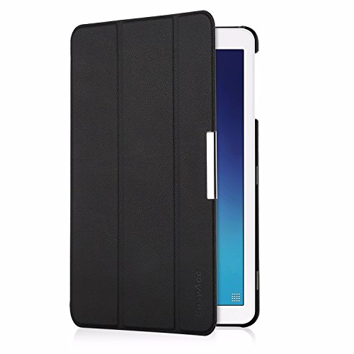EasyAcc Samsung Galaxy Tab E 9.6 Kunstleder Schutzhülle mit Standfunktion für Samsung Galaxy Tab E T560/T561 (9,6 Zoll) Tablet-PC, Schwarz - 6