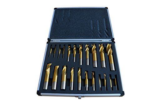 PAULIMOT Fingerfräser- / Schaftfräser-Set 22-teilig titanbeschichtet