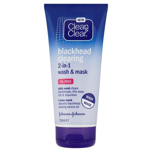 Clean & Clear Blackhead Clearing 2-in-1 Wash and Mask, 150ml