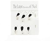 Silver Tone Nail Dangles Jewellery Round Crystal Nail Decor Jewellery With piercing Pin Clear Crystal By Mytoptrendz®