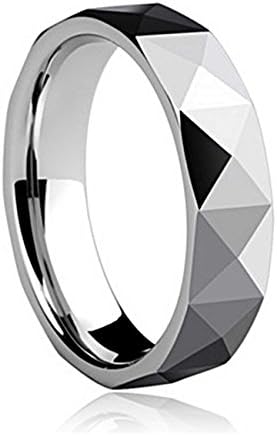 Men Women Neutral Simple Tungsten Steel Couple Rings