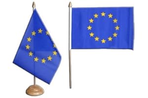 Flaggenfritze Tischflagge Tischfahne Europäische Union EU - 15 x 22 cm