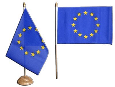 Tischflagge Tischfahne Europische Union EU - 15 x 22 cm Tischflagge Tischfahne Europische Union EU - 15 x 22 cm