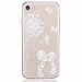 Produktbild MUTOUREN für iPhone 7 (4.7 Zoll) Transparent TPU Silikon Schutz Handy Hülle Case Cover [Kratzfeste, Scratch-Resistant] Hülle Schutzhülle Crystal Kirstall Durchsichtig Fall-Abdeckung Etui TPU Bumper Schale - Löwenzahn und kleine Liebhaber
