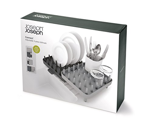 Joseph Joseph Anpassbares 3-teiliges Abtropfgestell, grau - 4