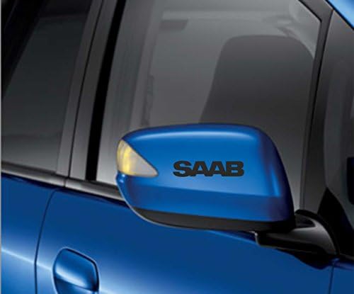 4x Saab Car Wing Mirror Decals Stickers Adhesives Premium Quality Car Sticker
