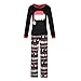 Produktbild FAMLYJK Weihnachts-Pyjama-Familie Passende Schlafanzüge Pyjama-Sets,Mumm