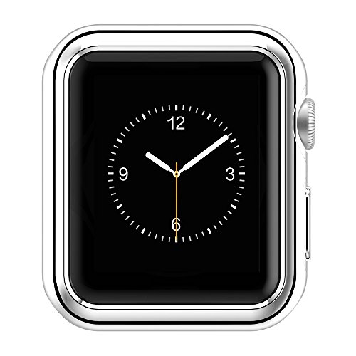 Pinhen Apple Watch Funda Series 2 HOCO Funda Protector de Pantalla de Met  lico Ligero para Apple Watch Series 2  38MM Case Silver 