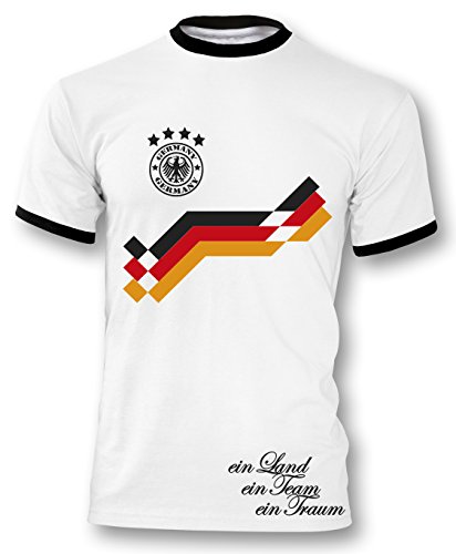 EM 2016 Deutschland Trikot Fanshirt Retro-Look Motiv 11 Herren
