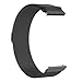 Produktbild AWADUO Kompatibel für Garmin Forerunner 245 Ersatzband, Edelstahl-Ersatz-Handgelenkband-Bügel für Garmin Forerunner 245/ 245M, weich und langlebig(Stahl schwarz)