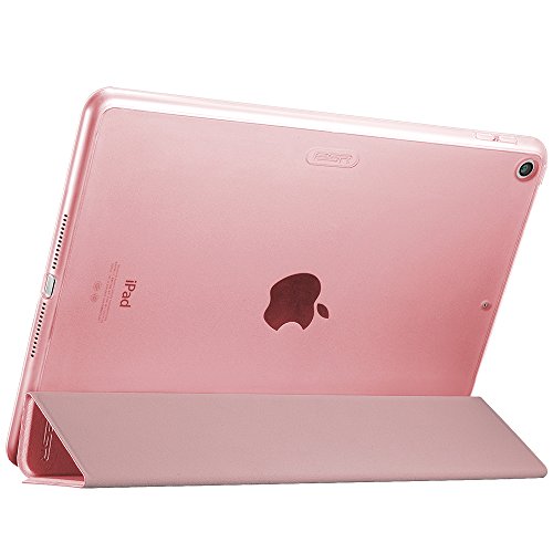 Neues iPad 2017 iPad 9.7 Zoll Hülle, ESR® Yippee Bildserie Cover Auto aufwachen / Schlaf Funktion Smart Case Wickelfalz Ledertasche mit Lichtdurchlässig Rückseite Abdeckung Schutzhülle für Neue iPad 9.7 2017 (Süß Rosa) - 3
