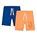 Bluezoo Kids Pack Of Two Boys Blue And Orange Shorts Age 11-12