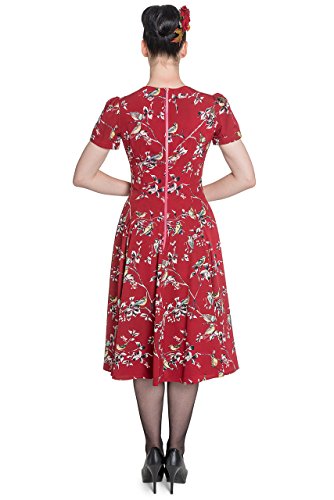 Hell Bunny Red Birdy Dress XL / UK 16