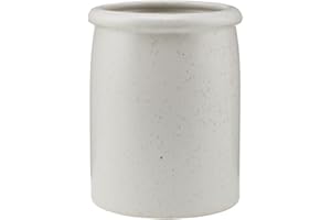 House Doctor Pion pojemnik na przybory kuchenne, pojemnik na przybory kuchenne, z porcelany, pojemnik do przechowywania dekoracji kuchni, szary/biały