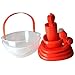 GMMH Farbe rot Picknick Set 48 Teile Geschirrset Camping Geschirr Picknickset Korb für 6 Personen 48 Teile