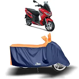 AARTRI - Aprilia SXR 160 New BS6 Water Resistant - Dust Proof - Full Bike Scooty Two Wheeler Body Cover for Aprilia SXR 160 (Strip Orange)