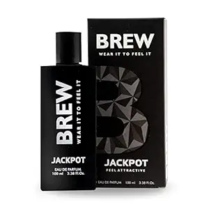 Brew Jackpot Perfume For Men and Woman 100 Ml | Eau De Parfum | Daily Wear Long Lasting Perfume Spray with Zesty Fresh and Citrus Fragrance | Skin Friendly | Unisex