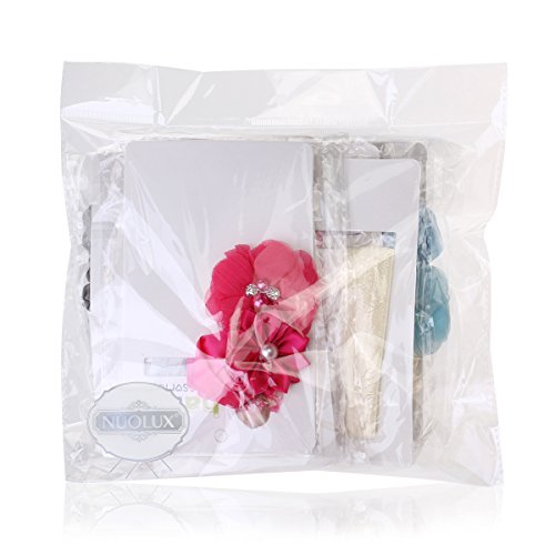NUOLUX 8ST Cute Baby Girls Sweet Rose Blumen Perle elastisch Haarband Haar Band Zubehör Foto Props - 7