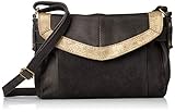  PIECES Damen Pcisaura Leather Small Cross Body Umhängetasche, Schwarz (Black), 8x20x13 cm