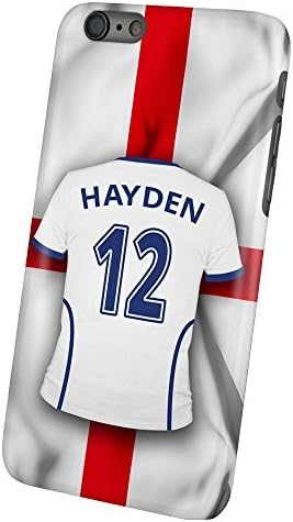 PhotoFancy - iPhone 6 / 6s Premium Case - Personalised Case with the Name Hayden - Design Football Jersey England