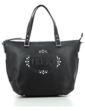 Liu Jo Logo Lucciola Shooping Bag shaded black