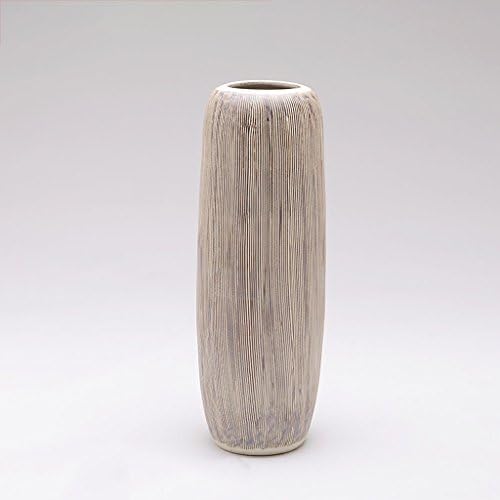 Hyun times Floor vase ceramic 22 * 60cm (black chaos line) modern simple entrance living room TV cabinet flower flower dry flower water immersion