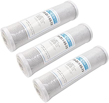 10" / 5 Micron Coconut Carbon Block CTO Water Filter Cartridges for Drinking Water, Reverse Osmosis Systems, fits all 10" Filter Housings