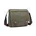 Produktbild Rufun Schultertasche für Männer Leinwand Laptop Tasche Kreuzkörper Aktentasche Schultasche (L, Grün)
