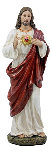 Pacific Trading Sagrado corazón de Jesús Estatua Cristo Dios Amor divino para Hombre Figura Decorativa