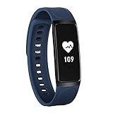 xinxinyu Wireless Smart Watch Armband Armband Schrittzähler Sport Armbanduhr Sport Uhr für Herren Damen Fitness Tracker (Blau)