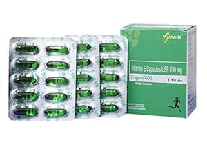 Genone E Gen 400 Vitamin E Capsule For Glowing Face Skin And Hair Nutrition 30 Capsules Amazon In Health Personal Care