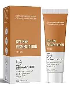 DERMATOUCH Bye Bye Pigmentation removal Cream || Anti Pigmentation Cream for Women/Men with Lime Pearl & B-White - 20G