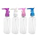 4 PCS 100ml Empty Refillable Plastic Travel Lotion Shampoo Massage Oil Dispensing Bottle Dispenser Pump Bottle Random Color