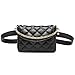 Produktbild hysxm Lingge Chain Schwarz Taille Taschen Neuheiten Kleine Taille Packs Casual Einfache Gürteltaschen Für Frauen