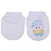Hengsong Cute Animal Infant Scratch Mittens Newborn Warmer Gloves Soft Finger Protector (Blue)