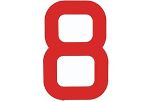 OPTIPARTS - Numero Velico 30,5cm Rosso Otto OP-2033RD8