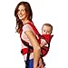 Bebamour Baby Carrier Sling Foldable Head Cover 3 Carry Ways (Red)