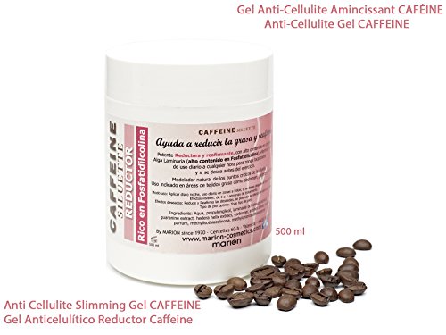 Slimming Body Firming Gel Anti Cellulite– CAFFEINE REDUCTOR XL 500 ml. - Easy Absorption. High content of Caffeine, Seaweed (high in Phosphatidylcholine),A & E Vit .Tightening and Toning.