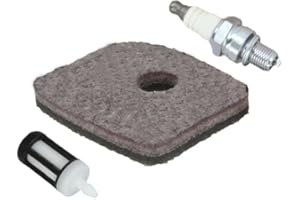 FUBESK Filtre à air et bougie d'allumage pour souffleur STIHL BG56 BG66 BG86 SH56 SH86 Filtre à air et bougie d'allumage