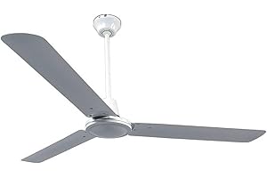 ‎LINDBY Lampenwelt Lindby Deckenventilator leise ohne Beleuchtung mit Wandschalter, Ventilator modern, Durchmesser: 142 cm, 3 Geschwindigkeitsstufen, für Wohnzimmer, Esszimmer, Schlafzimmer, Kinderzimmer