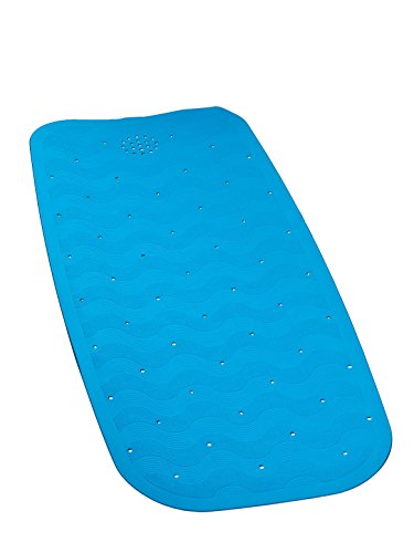 Wenko Unisex Wanneneinlage auf Natur-Kautschuk blau