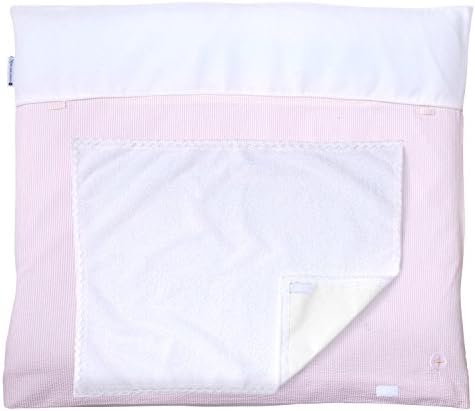 Nordic Coast Premium Changing Mat, 80 x 70 cm, Pink/White Stripes