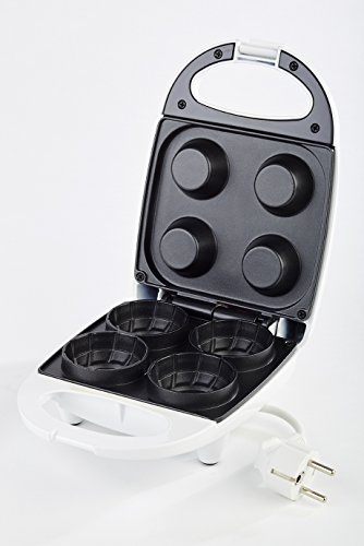 Korona – Waffelcup-Maker 41011 I Ø 6cm I Rezeptheft I 520 W I Weiß - 2