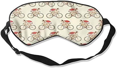 Back and Forth Mountain Bike Unisex Silk Adjustable Strap Sleeping Eye Mask Smooth Eyeshade